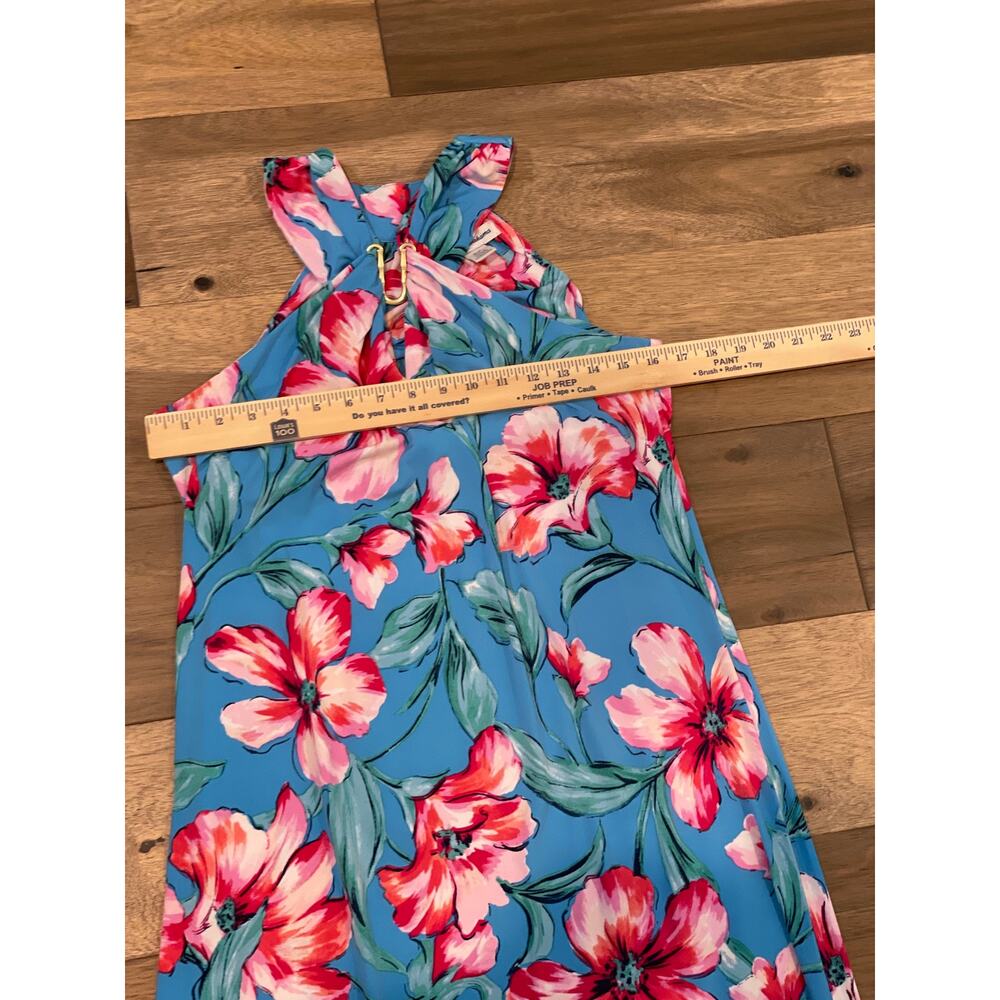 Tommy Bahama Size S Pink Floral High‑Low Halter Dress - Picture 5 of 8